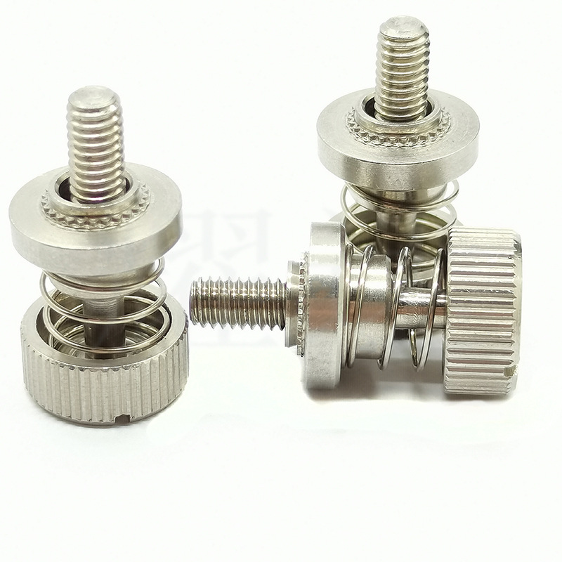 批发五金松不脱螺丝PF32-M5-30 不锈钢弹簧螺钉 压铆圆头镀镍螺栓