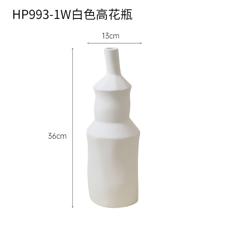 Jarrón blanco alto hp993 - 1w