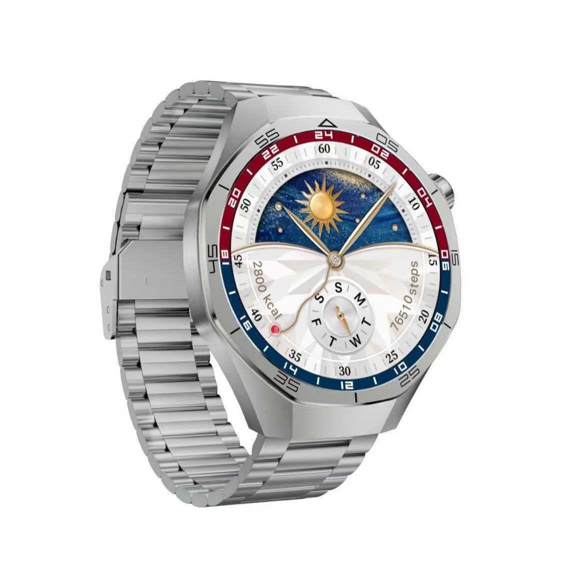 Huaqiang Bei gt5pro reloj inteligente frecuencia cardíaca presión arterial NFC pago de azúcar en la sangre llamada comercio exterior transfronterizo reloj Bluetooth