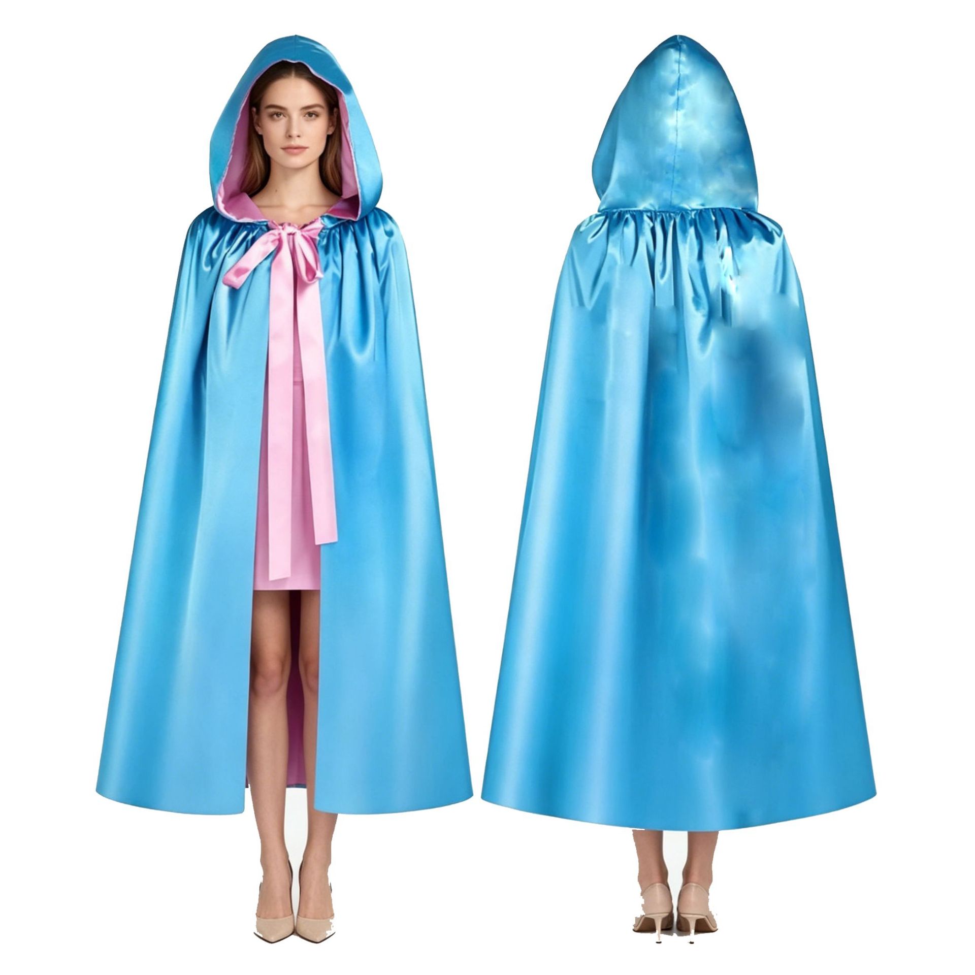 European and American Halloween double-sided two-color cape animation role-playing cape costume shawl cross-border foreign trade generation