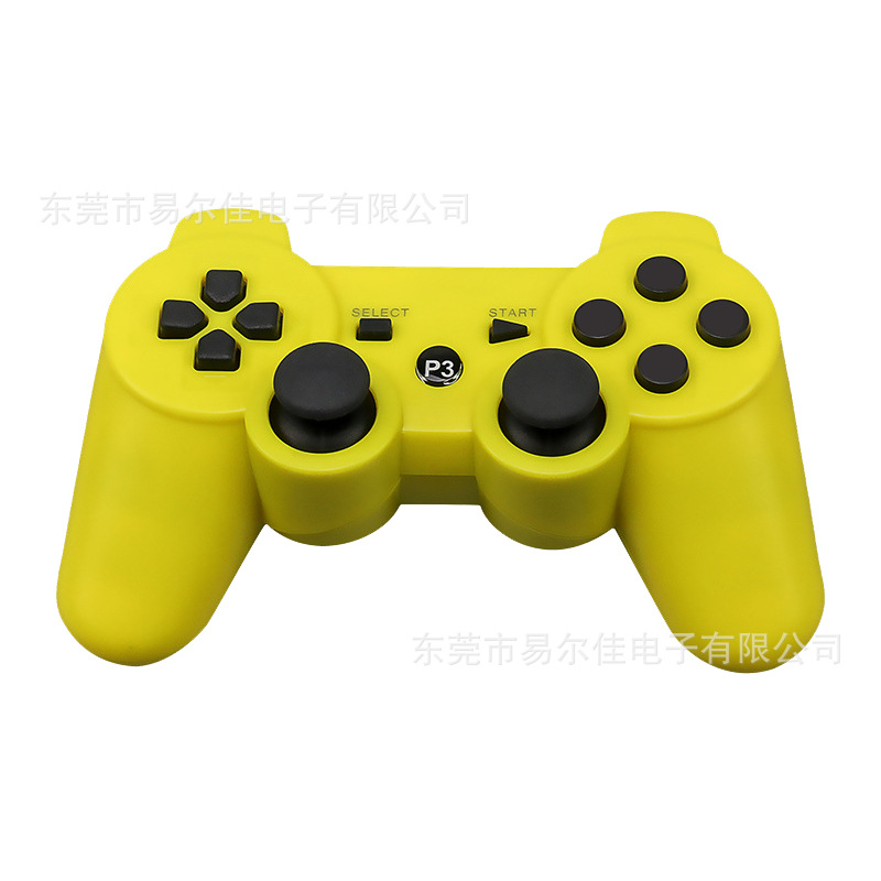Mando de juego PS3 multicolor con botón universal de copo de nieve de doble vibración Bluetooth inalámbrico con mango P3 transfronterizo de fábrica