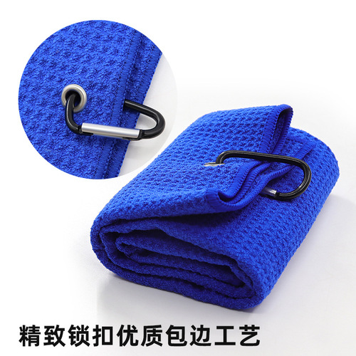 Microfiber golf towel waffle pineapple check digital embroidery printed logo sports towel