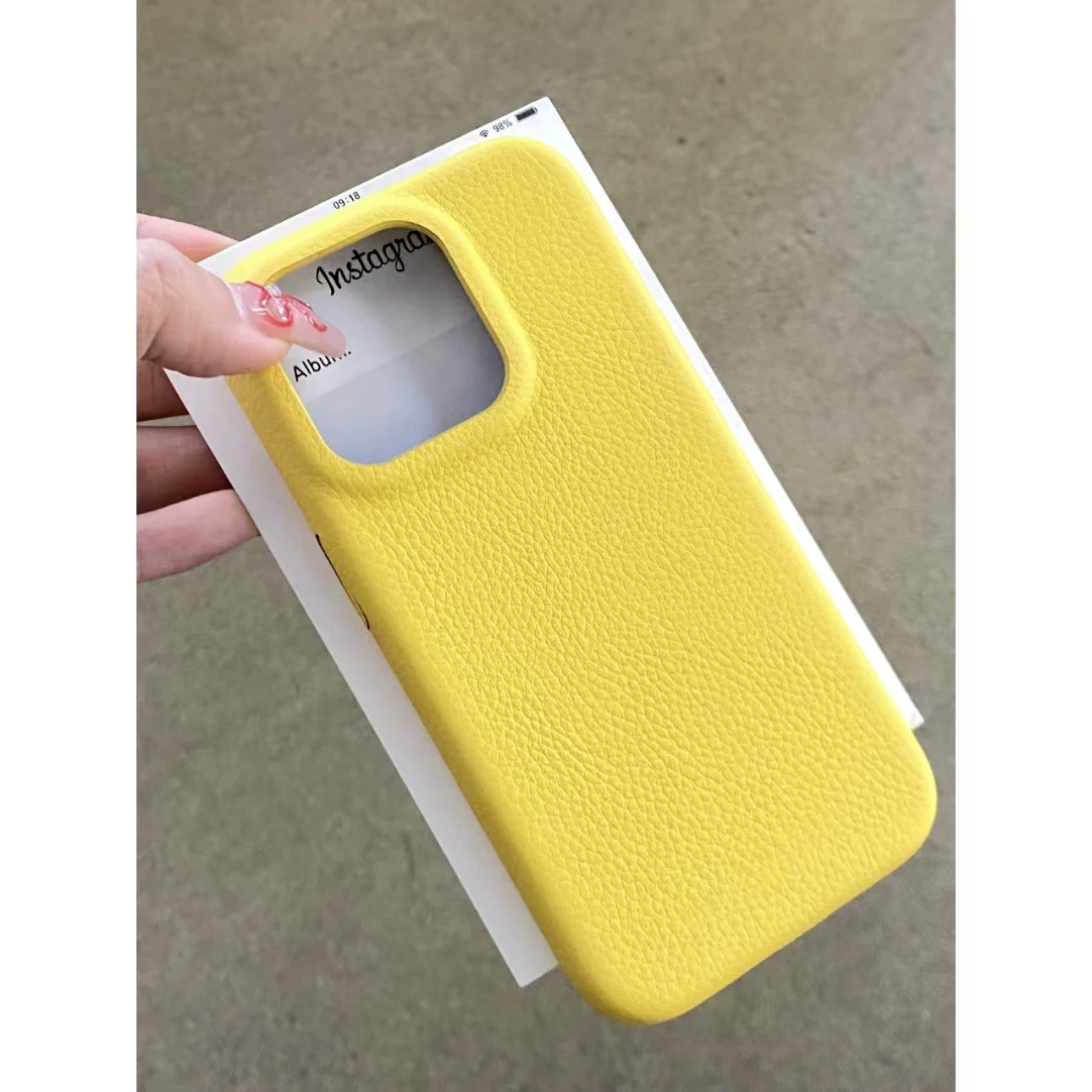 Чехол для телефона (Apple) 16 Pro/16 Pro Max — ТПУ с кожезаменителем, защита от падений