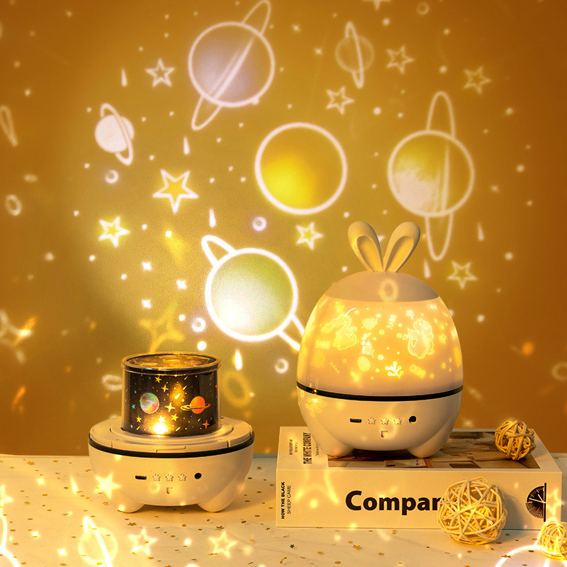 Cielo estrellado lámpara de proyección LED música Bluetooth altavoz océano universo niños proyector Qixi regalo TikTok mismo estilo