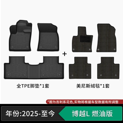 Modelə uyğun ayaqaltı — TPE special car floor mats - 25-models-of-geely-boyue-l-4th-generation-gasoline-version-tpe-floor-mats-menis-velvet-carpet