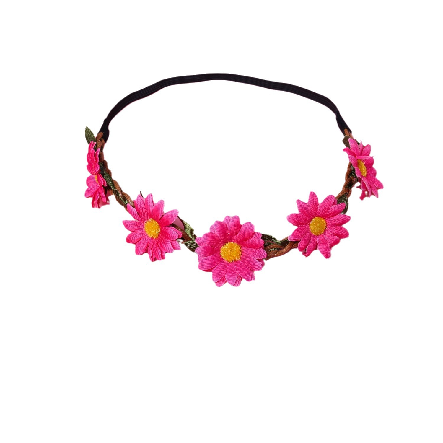 Daisy cinta crisantemo guirnalda europea y americana novia dama de honor accesorios para el cabello nueva playa girasol tocado