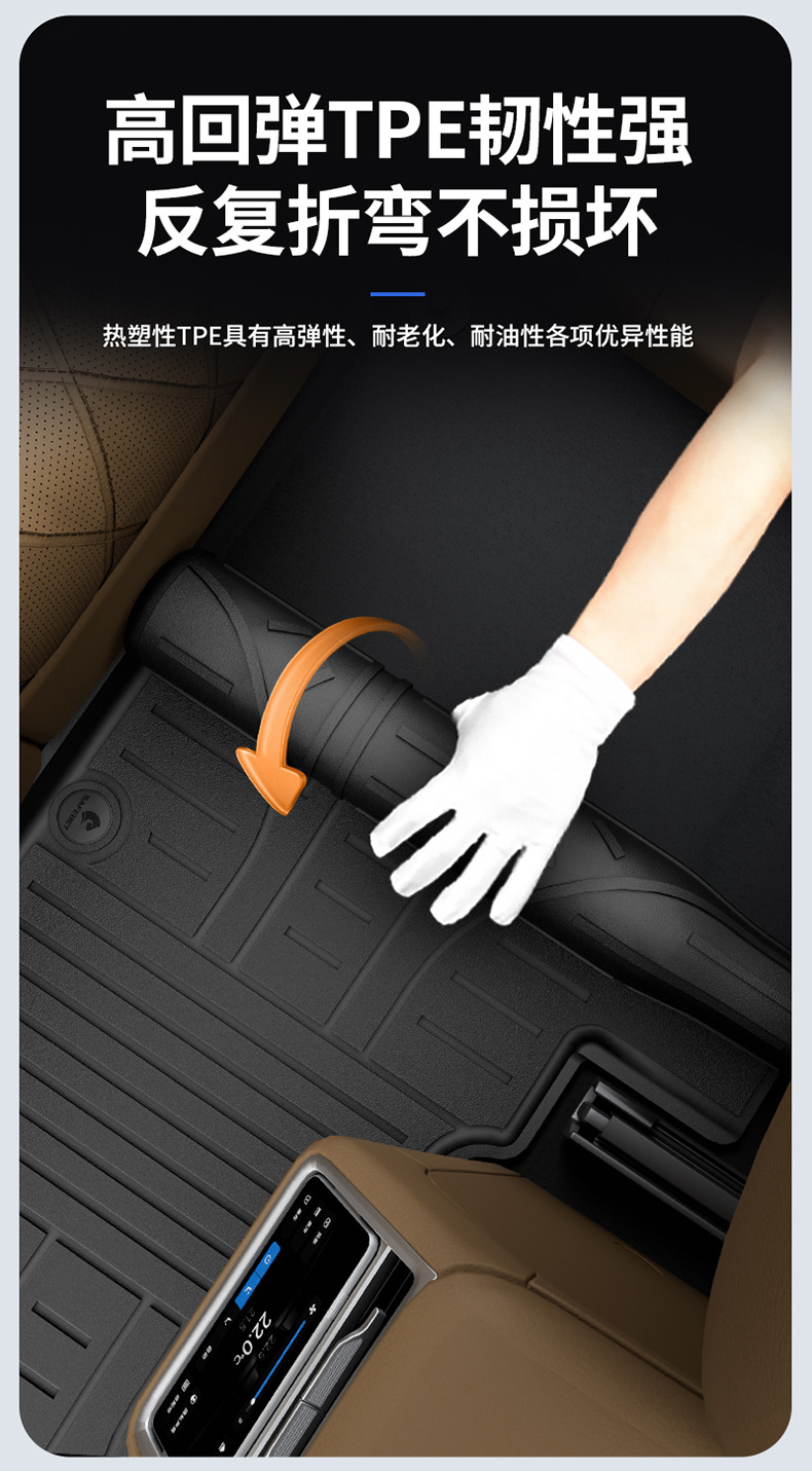 Suitable for the Xiangjie S9T Special Vehicle, All-Weather Tpe Car Floor Mats, Trunk Mats, and Car Accessories