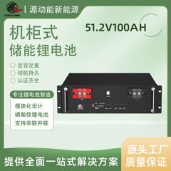 家庭储能供电系统51.2V100Ah机架式磷酸铁锂电池可定制工厂电源