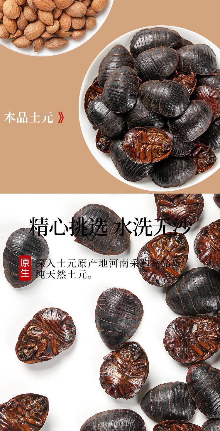 Tu Yuan Dried Ground Beetle 土元 Whole Insect TCM Herb 500g Traditional Decoction Ingredient overview