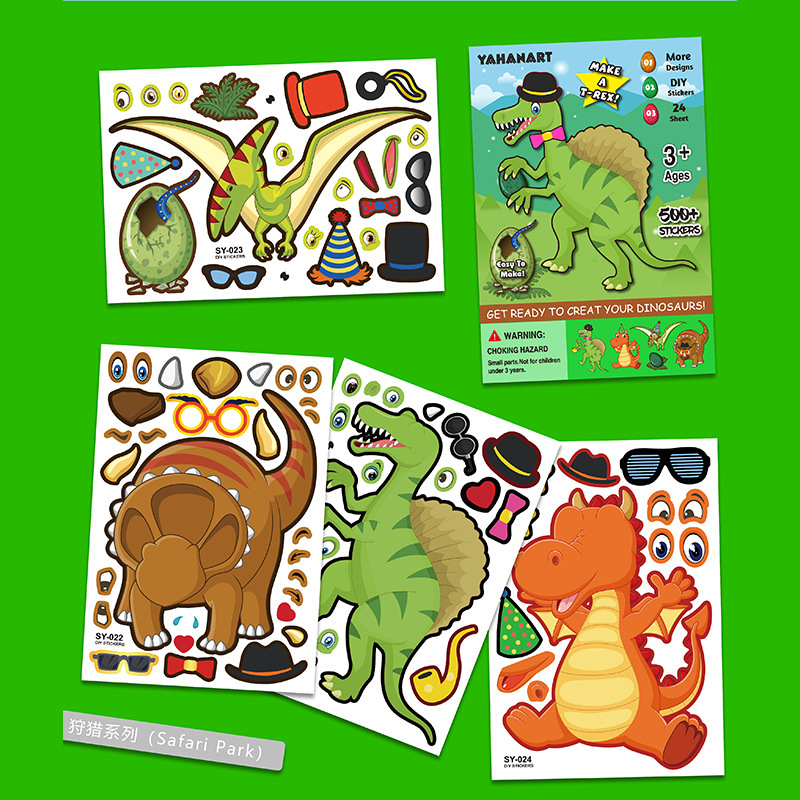 Pegatinas DIY Infantiles de Dibujos Animados de Papel Artesanal, Decorativo, para Día de los Niños image 12