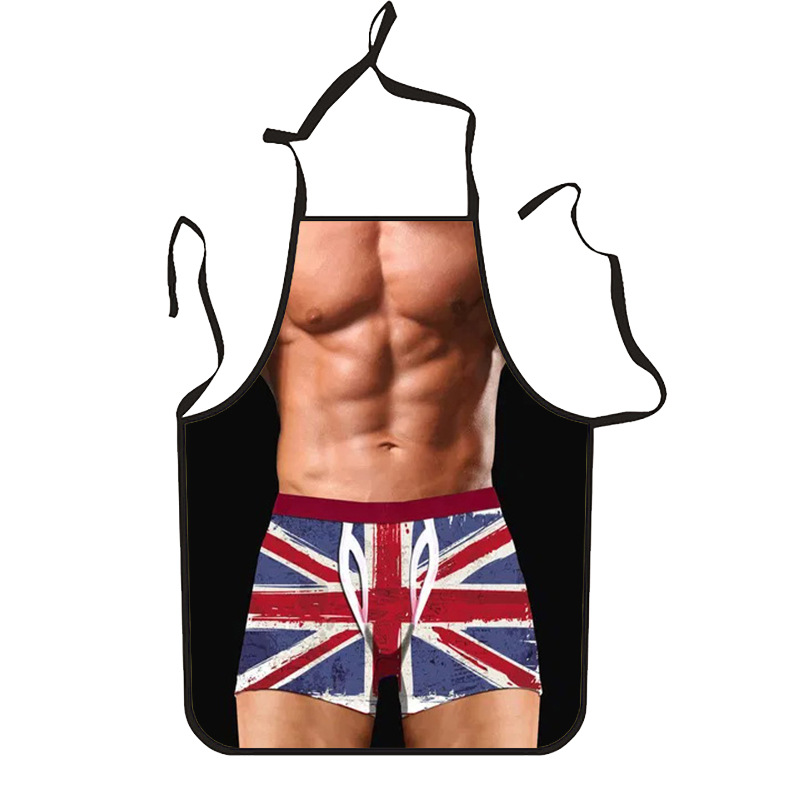 Muscle hombres cintura sexy bikini encaje Navidad Festival de dibujos animados pareja partido Amazon nuevo delantal