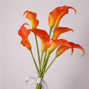 New Popular Dutch Small Calla Lily Eva Artificial Flower Fake Flower Soft Rubber Wedding Bouquet Home Decoration