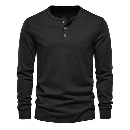 Men's Long-Sleeve T-Shirt, Fall Season, Loose Fit, Plus Size, Round Neck, Plain Color, Long-Sleeve T-Shirt for Men, Running and Training, Base Layer Top