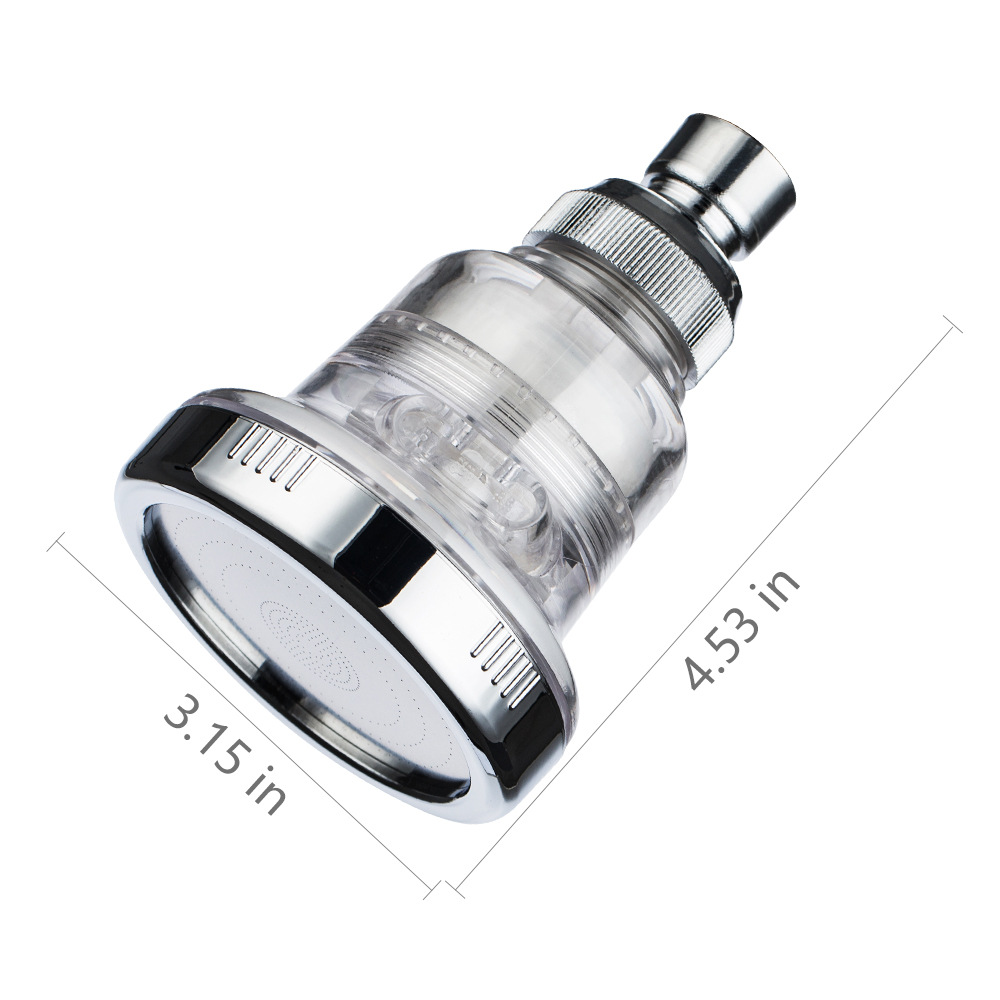 The American-style shower ceiling is equipped with a concealed 3-inch filter and a three-function pressurized small shower head for rain suppression undefined