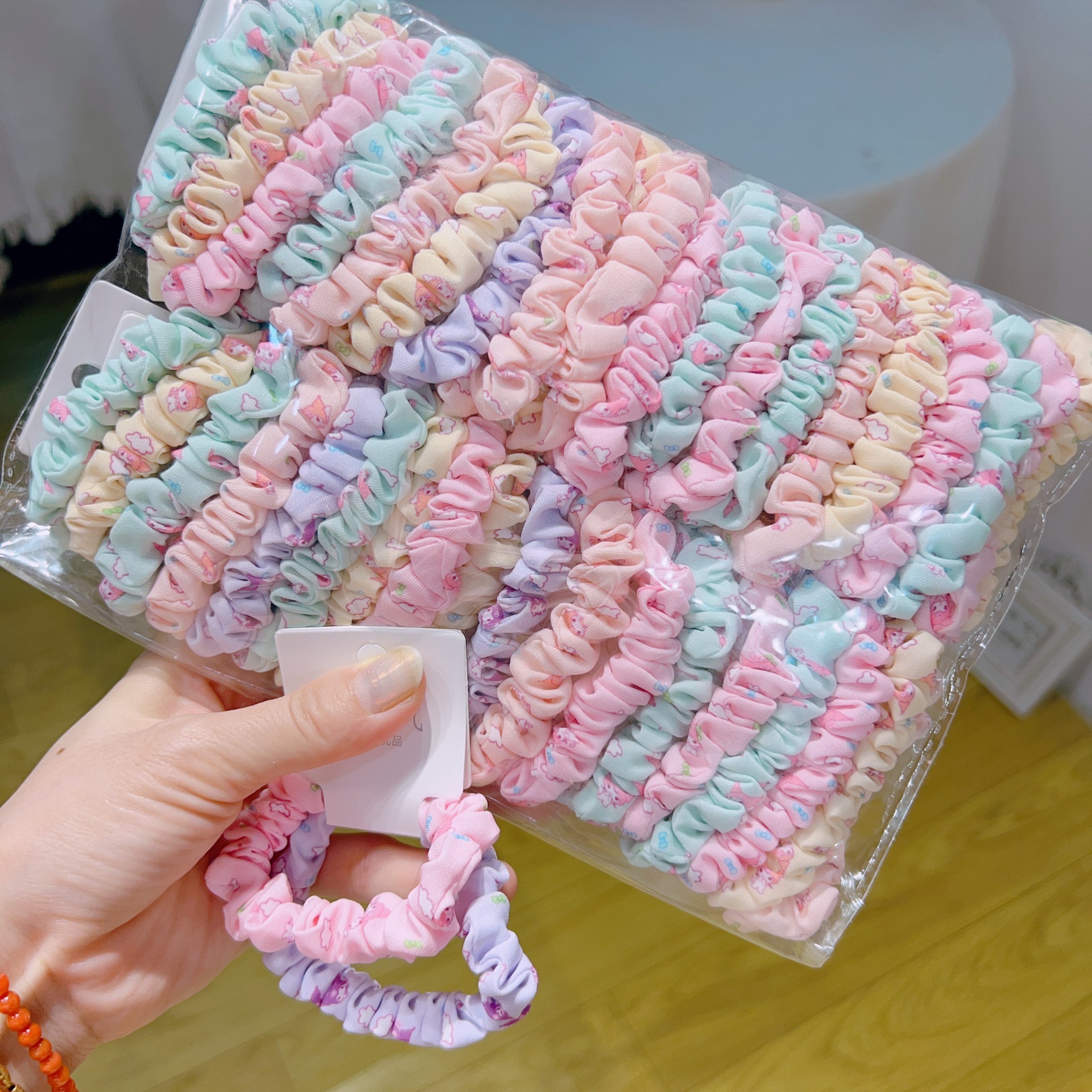 Corea del Sur temperamento simple anillo de intestino delgado cabeza de niña cuerda dulce tocado floral accesorios para el cabello corbata para el cabello de mujer