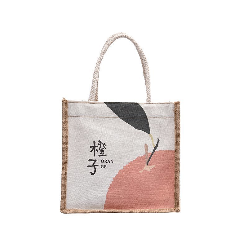 Bolsa de lino para mujeres 2024 nueva bolsa de lona de algodón coreano simple bolsa de moda casual bolsa de mano de estudiantes universitarios