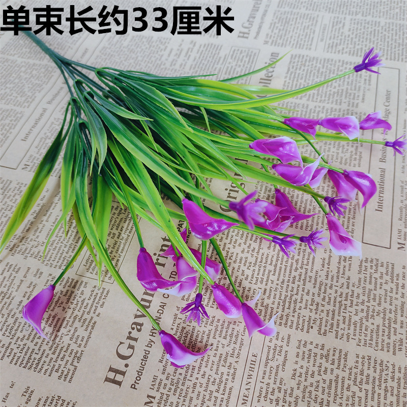 Transfronterizo amazónico anti-UV protección solar Zodiac hippopotamus imitación primavera pequeña lirio flores falsas flores de plástico interior