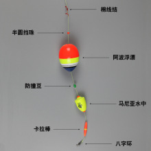 阿波水中矶钓浮漂路滑钓组浮游阿波海钓浮漂套装组合矶竿线组全套