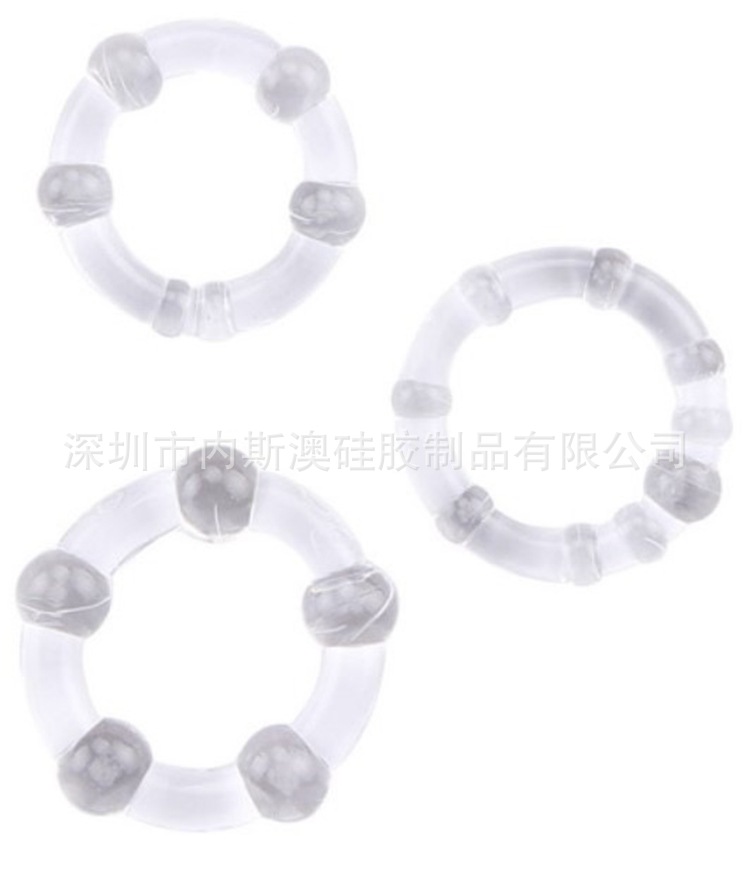 Transparent beaded ring (blister card)