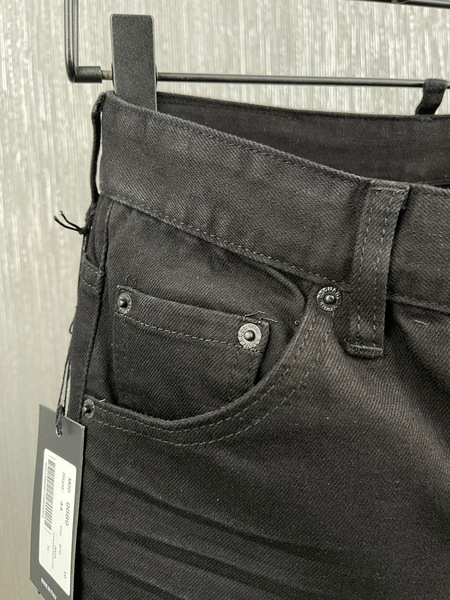 solid color denim loose straight jeans