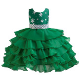 Рождественское вечернее платье, рождественская красная юбка на девочку для принцессы, европейский стиль, юбка-пачка, (в наличии на складе)