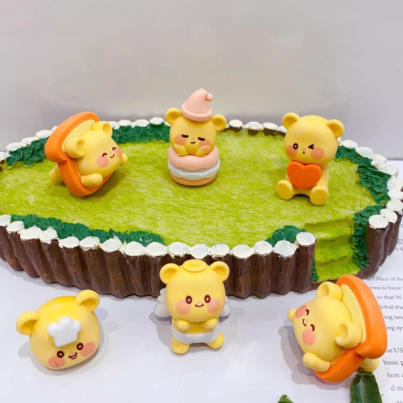 新しいB-1013のバターの熊のブラインドの袋の消しゴムの漫画のかわいいバタフライビーの3d立体は分解して詰めます。|undefined