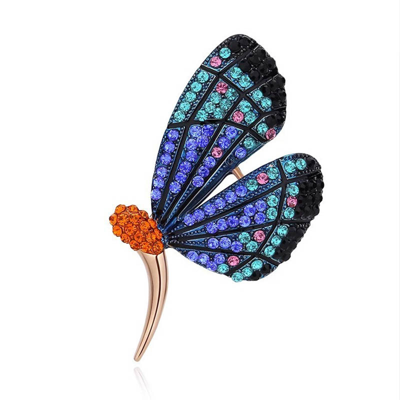Butterfly Brooch, High-End Brooch, Corsage, Clothing Accessory, Light Luxury Enamel Brooch for Women and Men, Ins-Style Jewelry