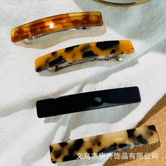小号醋酸后脑勺发卡头饰弹簧夹子一字夹横夹马尾发夹刘海边夹顶夹