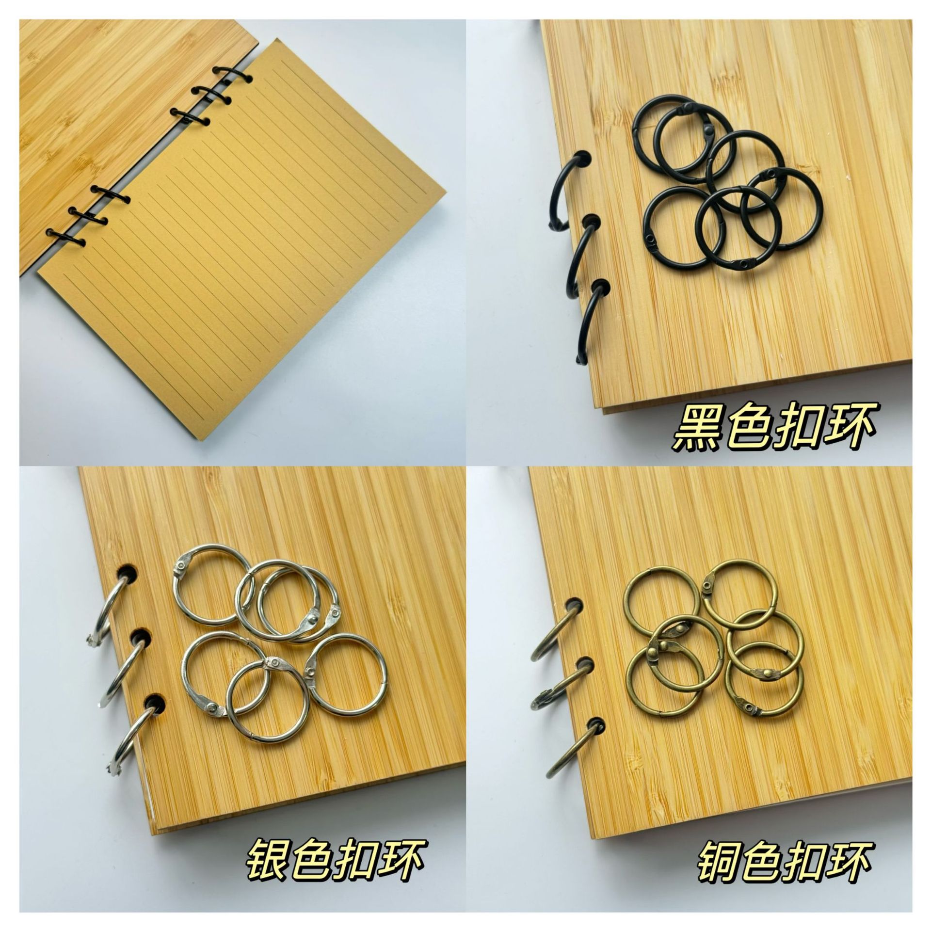 A5 정사이즈 수평선 내부 페이지 cowhide 색상 (버클 실버)