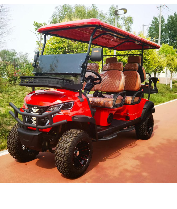 Golf Cart Off-Road Electric Four-Wheel Sightseeing Car Scenic Area Golf Course Airport Shuttle Electric Golf
