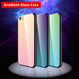 多彩渐变玻璃壳s16/s15 gradient glass case iqoo11 чехол