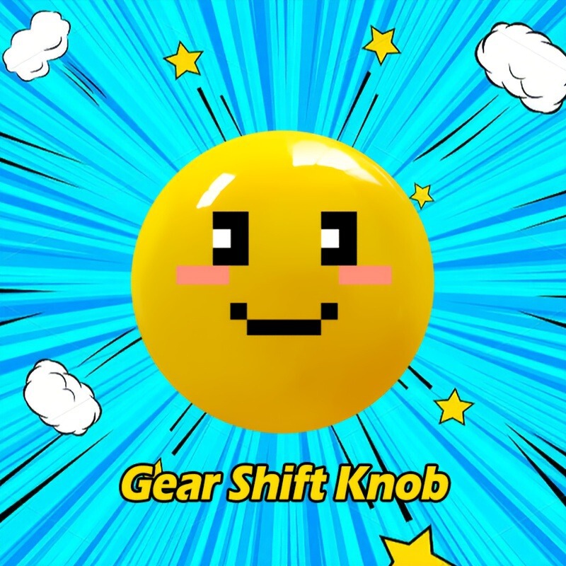 Jdm Yellow Smile Expression Pixel Style Shift Lever Car Knob Universal Shift Lever Suitable for Manual Transmission Jdm Yellow Smile Expression Pixel Style Shift Lever Car Knob Universal Shift Lever Suitable for Manual Transmission