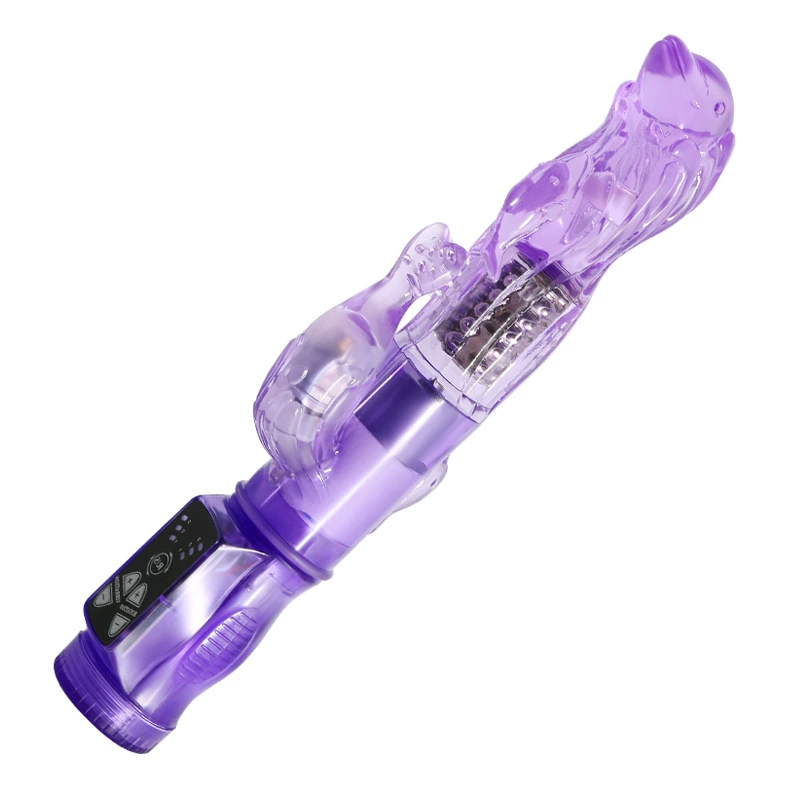 百乐 3-frequency vibration, 3-frequency rotation, soft glue stick for women, adult products 37019