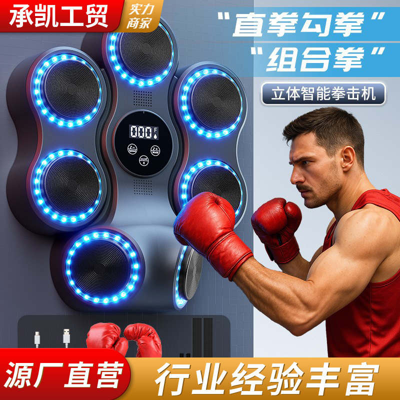 Children's Adult Boxing Fighting Training Sanda Boxing Boxing Target Hook Punch Bluetooth Music Decompression Home Trainer