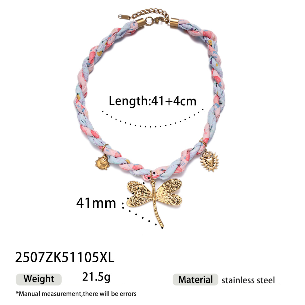 Taina collar colgante de acero inoxidable europeo y americano simple y de alta calidad color pequeño fresco cuerda gruesa collar de concha hembra image 30