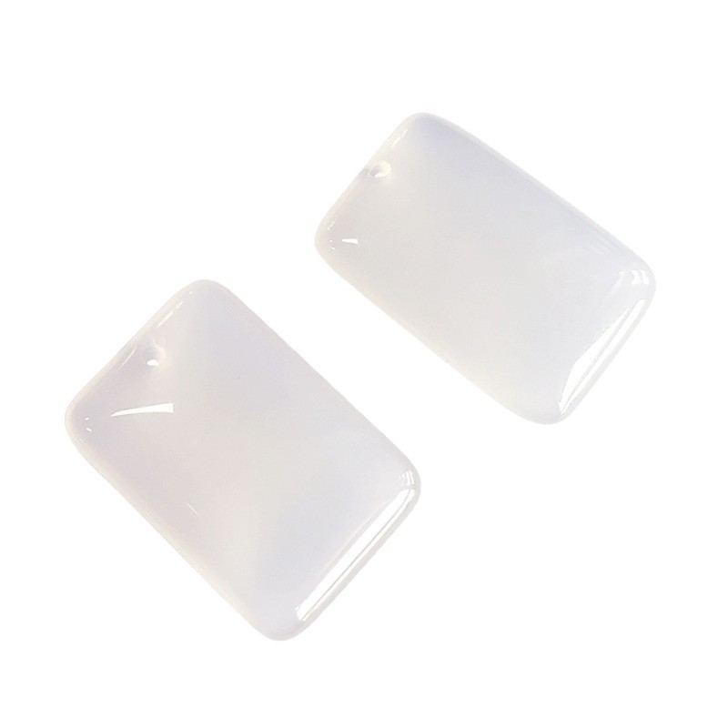 Natural ice through white chalcedony peace no matter brand pendant wholesale white agate bread brand pendant small brand jade pendant