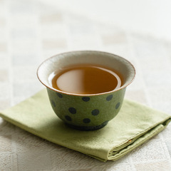 青橘波点暮清杯个人专用主人杯茶具陶瓷大气高档功夫茶杯品茗杯子