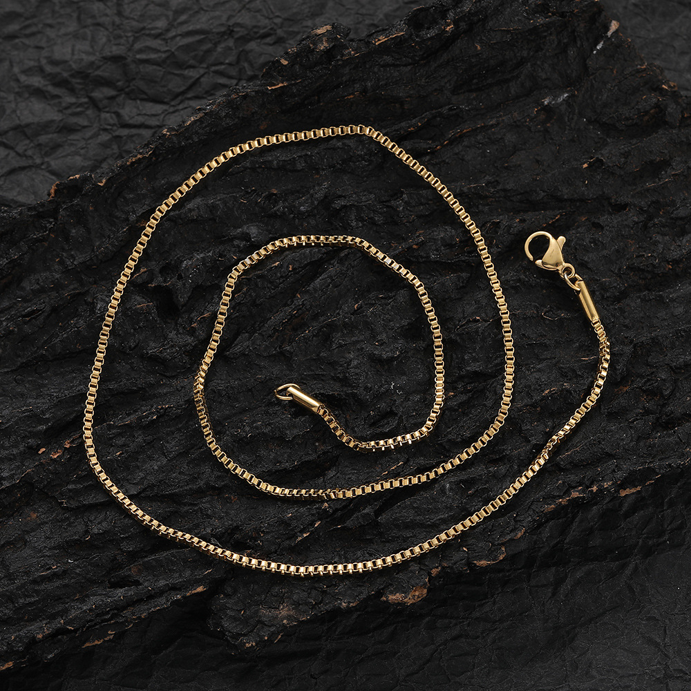 Retro Geometric Stainless Steel Plating Necklace 1 Piece