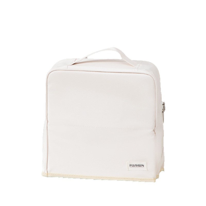 Cuero PU impermeable con espejo bolsa de maquillaje de mujer vertical de gran capacidad portátil bolsa de bolsillo de viaje portátil bolsa de almacenamiento