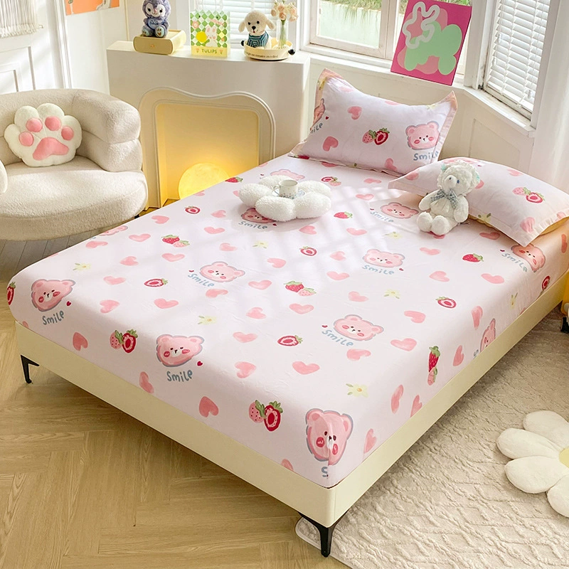 Cotton sheet, fresh bedspread, non-slip mattress, protective case