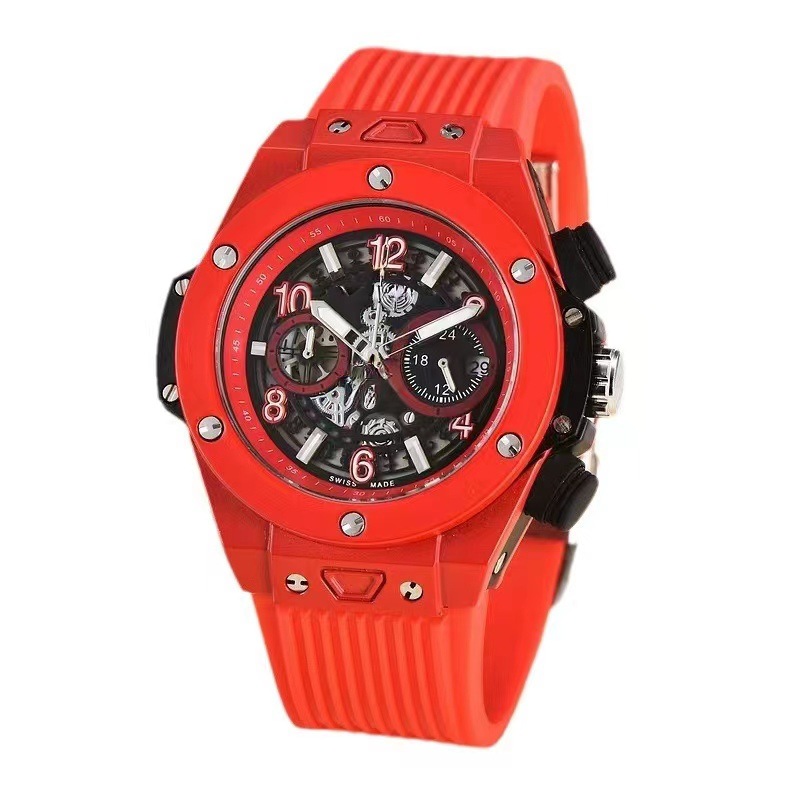 Quartz Watch For Men Multifunctional Sports Silicone Strap_voghion.com