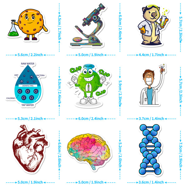 Sticker for experiments