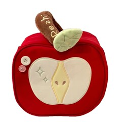 红苹果化妆包大容量可爱护肤品收纳袋女便携手提分区收纳洗漱包