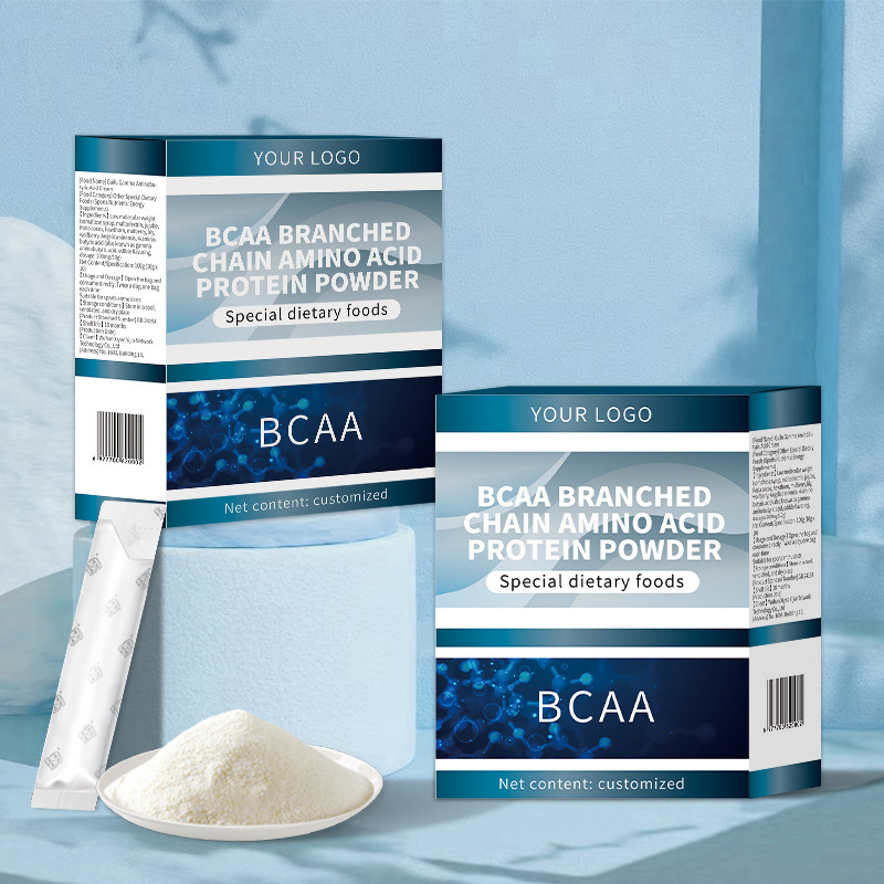Customized Oem Cross-Border Bcaa Branched-Chain Amino Acid Protein Powder with Optional Formula: Inulin, Oat Fiber, Chia Seeds Customized Oem Cross-Border Bcaa Branched-Chain Amino Acid Protein Powder with Optional Formula: Inulin, Oat Fiber, Chia Seeds