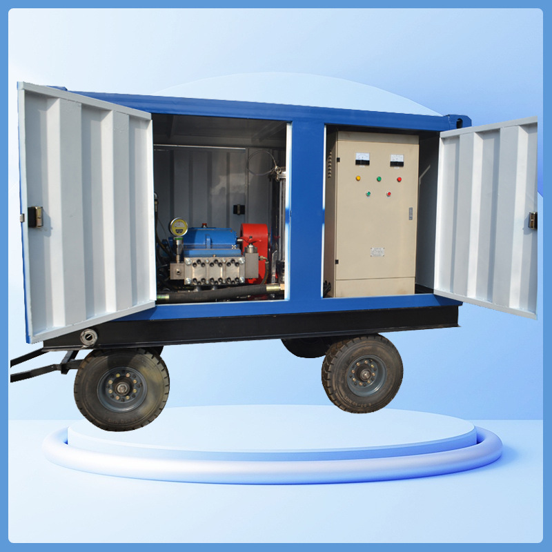 工业油污除垢化工厂水垢清洗高压水射流100Mpa电驱动清洗机