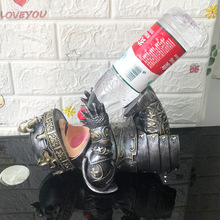 新款树脂工艺品国王骑士酒架创意红酒架摆件桌面酒吧摆饰装饰