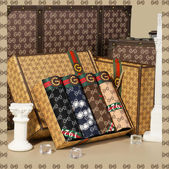 Men's invisible ice silk shorts with unique trendy prints, GDAD gift set, large G square pants, wholesale from GD.