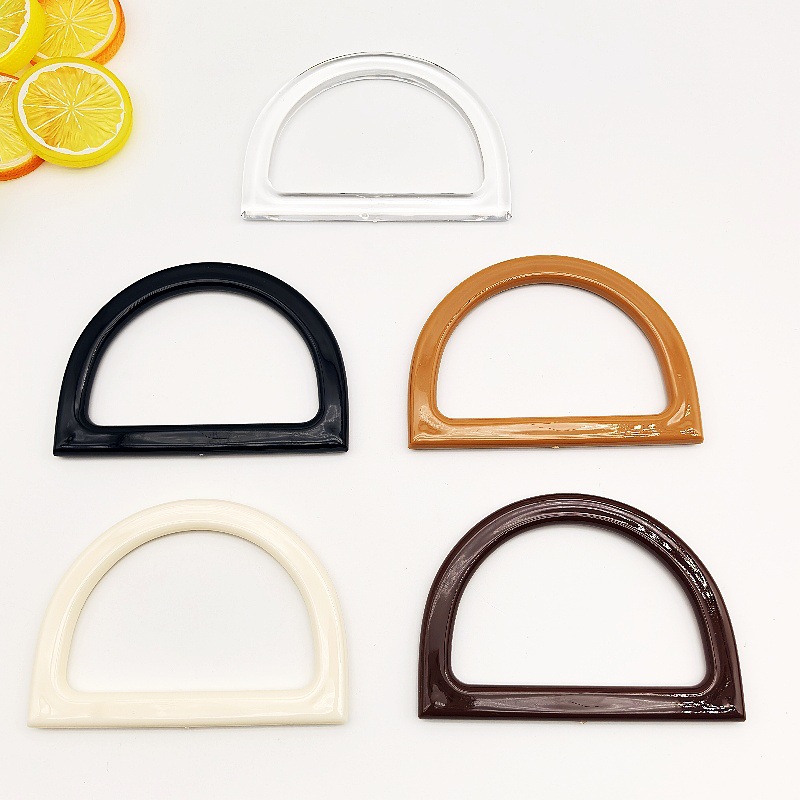 Nuevo tipo D resina brazalete diy bolsos tejidos a mano mango de mano caja de regalo de alta calidad accesorios de bolsos image 4