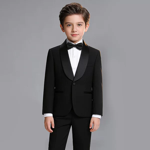 New Cross-Border Foreign Trade Style British Simple Children's Suit Set for Boys, Formal Wear for Little Boys, Gentleman's Jacket