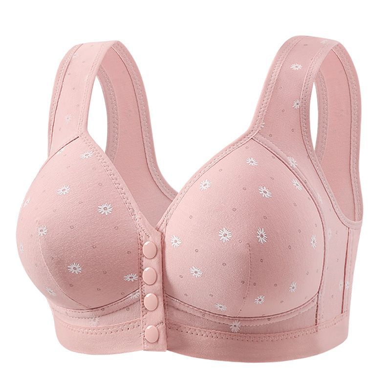 中高年ママ下着 レディース ベスト風 大きいサイズ 夏 薄手 シームレス ノンワイヤー プッシュアップ サイド収縮ブラ|undefined